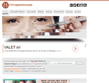 Tablet Screenshot of chirurgoplasticonapoli.com